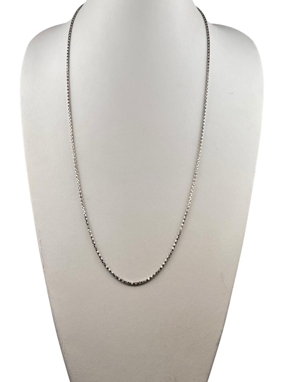 FAS Italy 30.5" Mesh Chain Sterling Silver Necklace